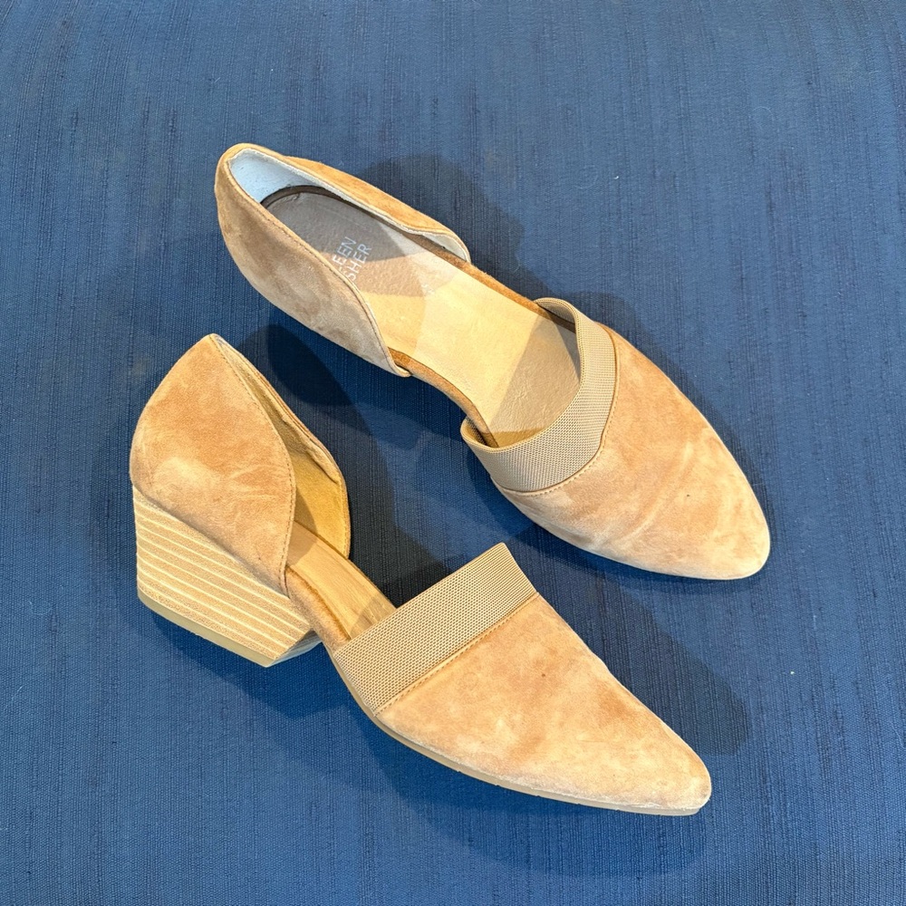 Women's Eileen Fisher Wedge Suede Shoes